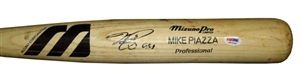 1998-1999 Mike Piazza Game Used and Signed Bat PSA/DNA GU 8